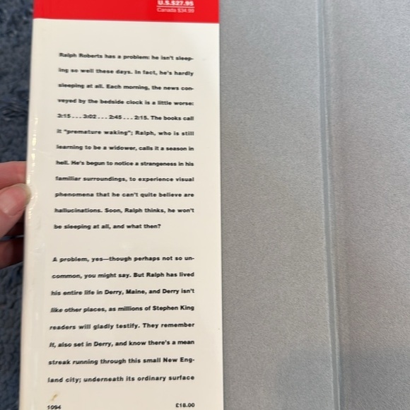 Stephen King Novel Insomnia Hard Cover Copy 1994 Horror Suspense Book - Picture 10 of 11